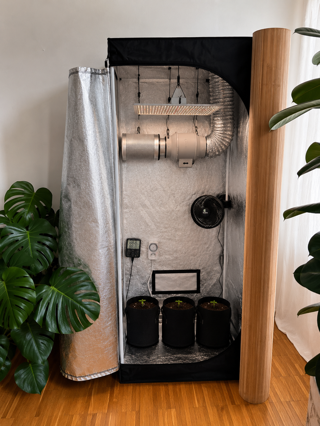 Home Grow – Growbox Komplettset mit Wood Coat in Eichenoptik