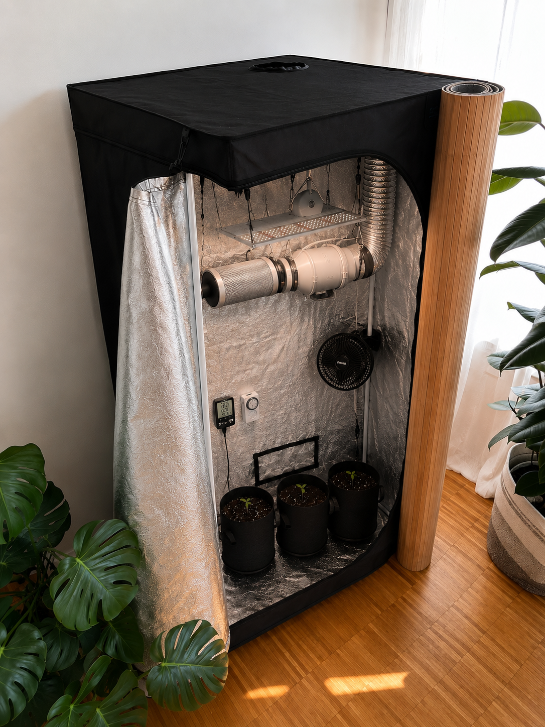 Home Grow – Growbox Komplettset mit Wood Coat in Eichenoptik